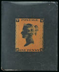 Stamp of Great Britain » 1840 1d Black V. R. Official Great Britain – 1840 Penny Black Official VR, an outstanding group of ten glass clichés