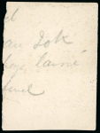 Stamp of Sperati Luxembourg – a single glass cliché featuring two postmarks, PD in frame and circular datemark