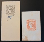 Stamp of Mauritius » 1847 Post Office Issue (SG 1-2) Mauritius – 1848 “Post Paid” 1d, an attractive group of four items