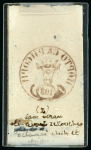Stamp of Romania » 1858 Moldavian Bull's (21 July) Handstruck at Jassy on wove paper (81pa.) or laid paper (other values). Romania – 1858 “Bull`s Head” 108p seven glass clichés,