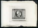 Stamp of Argentina » Buenos Aires Argentina, Buenos Aires – 1859 Liberty Head 4r one glass cliché in black