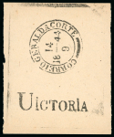 Stamp of Brazil Brazil – 1843 “Bull`s Eyes” a remarkable group of two glass clichés