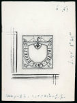 Stamp of Sperati Switzerland, Canton Basel – 1845 “Basel Dove” 2½rp, four production items
