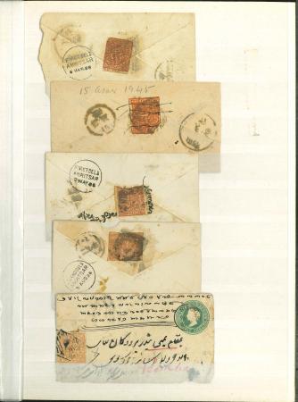 Stamp of Indian States » Jammu & Kashmir 1879-83, group on 54 covers including India combination covers