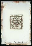 Stamp of Sperati Switzerland, Canton Geneva – Double Geneva, one glass cliché in black with integrated cancellation