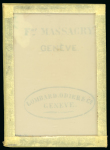 Stamp of Sperati Switzerland, Canton Geneva – Double Geneva, one glass cliché in black with integrated cancellation