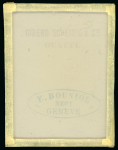Stamp of Sperati Switzerland, Canton Geneva – Double Geneva, one glass cliché in black with integrated cancellation