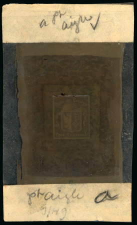 Stamp of Sperati Switzerland, Canton Geneva – 1845 small eagle issue, one master cliché on celluloid