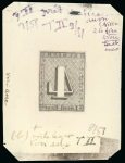 Stamp of Switzerland / Schweiz Switzerland, Canton Zurich – 1843 4r and 6r, group of six items, incl. 4r master cliché