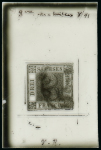 Stamp of German States » Saxony German States, Saxony – 1850 3pf, one glass support cliché in black