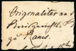 Stamp of Sperati German States, Bavaria – 1849 1kr, a finished reproduction on letter part