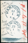 Stamp of German States » Hannover German States, Hannover – 1860 10gr, two glass support clichés of extraordinary beauty