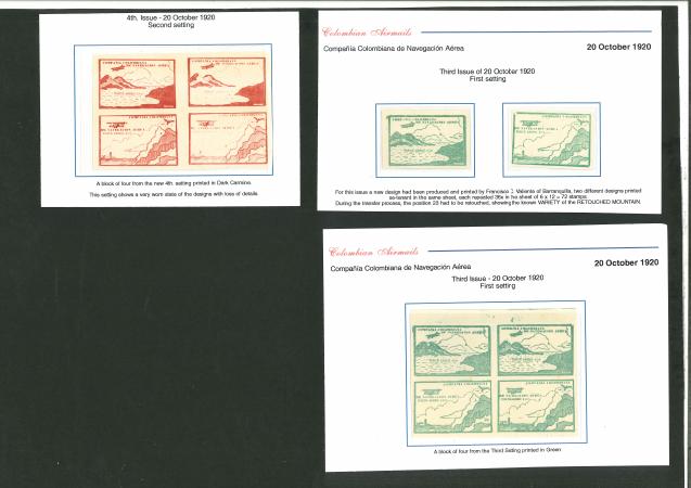 Stamp of Colombia » Airmails Colombia: Airmails 1920-32. Assembly comprising 23 stamps and three covers