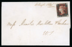 Stamp of Great Britain » 1840 1d Black and 1d Red plates 1a to 11 1840 1d. black, Pl. 3, NE used locally on entire in Edinburgh