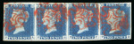 Stamp of Great Britain » 1840 2d Blue (ordered by plate number) 1840 2d blue, Pl. 1, PA-PD, horizontal strip of 4 with