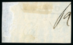Stamp of Great Britain » 1855-1900 Surface Printed » 1883-84 & 1888 High Values 1883-84 10s marginal imprimatur on blued paper (DH) from the right of the sheet