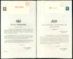 Stamp of Great Britain » Postal Notices 1841 Post Office notice sent by E.S. Lees introducing the new 1d. and 2d. stamps plus two sizes of the Penny Pink envelope