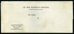 Stamp of Great Britain » Postal Notices 1841 Post Office notice sent by E.S. Lees introducing the new 1d. and 2d. stamps plus two sizes of the Penny Pink envelope