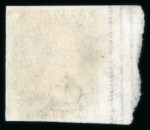 Stamp of Great Britain » 1840 1d Black and 1d Red plates 1a to 11 1840 1d black pl.2 KA, used marginal example from the left of the sheet showing part inscription