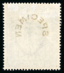 Stamp of Great Britain » King Edward VII » 1902-10 De La Rue Issues 1902 2s6d lilac, 5s bright carmine, 10s ultramarine & £1 dull blue green, each overprinted "SPECIMEN" horse shoe type 17