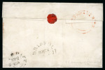 Stamp of Great Britain » 1840 1d Black and 1d Red plates 1a to 11 1841 1d red-brown pl.11 JC from the "black" printing, three margins on cover to Bristol tied red MC