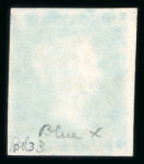 Stamp of Great Britain » 1841 2d Blue 1841 2d. blue, Pl. 3, LA, with just clear to enormous