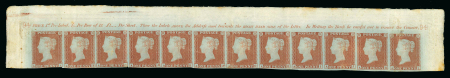 Stamp of Great Britain » 1841 1d Red 1841 1d. red, Pl. 94, AA-AL, mint complete row of twelve