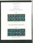 Stamp of Great Britain » 1840 2d Blue (ordered by plate number) 1840 2d blue pl.1 AB-BG used block of 12 with red MC cancels, and pl.2 AA-BF used block of 12 with black MC cancels