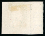 Stamp of Great Britain » 1840 2d Blue (ordered by plate number) 1840 2d deep blue pl.2 NA, a magnificent left hand marginal inscription example with full, upright strike of black MC
