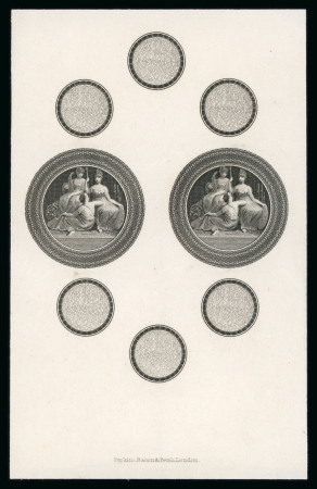 Stamp of Great Britain » 1839 Treasury Competition 1839 Treasury Competition Perkins, Bacon and Petch Essay, prepared to illustrate the skill of the firm's engravers