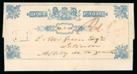 Stamp of Great Britain » 1839 Treasury Competition 1840 J. Buchanan Letter Sheet (Type 2), from Atherstone to Ashby de la Zouche with ''Pd 1'' in manuscript