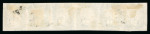 Stamp of Great Britain » Distinctive Maltese Cross Cancellations 1840 2d blue pl.2 in horizontal strip of 6 cancelled with six fine strikes of the York distinctive MC in black