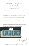 Stamp of Great Britain » 1841 2d Blue 1841 2d blue pl.4 TA-TD, state 2, mint and used horizontal strips of four from the lower-left corner of the sheet