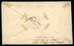 Stamp of Great Britain » 1840 Mulreadys & Caricatures » Caricatures William Spooner envelope No. 5, sent to Vermont in the United States
