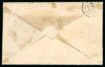 Stamp of Great Britain » 1840 Mulreadys & Caricatures » Caricatures 1841 (Feb 13) Spooner Envelope No. 4, addressed to an officer on board "H.M.S. ´Magicienne´ at Malta or elsewhere"