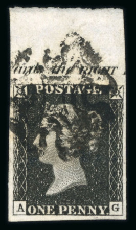 Stamp of Great Britain » 1840 1d Black and 1d Red plates 1a to 11 1840 1d black, a magnificent used "set" of the 12 plates from 1a -11