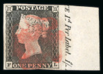 Stamp of Great Britain » 1840 1d Black and 1d Red plates 1a to 11 1840 1d black, a magnificent used "set" of the 12 plates from 1a -11