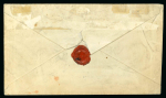 Stamp of Switzerland / Schweiz » Vorphilatelie 1840 1d. schwarz (FC) Pl. 2 auf Brief in der Schweiz abgesendet an Lady Bulwer in Genf