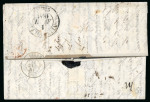 Stamp of Great Britain » 1840 1d Black and 1d Red plates 1a to 11 1841 (Mar 27) entire from Somerset House to Switzerland, with 1840 1d black pl.9 JK