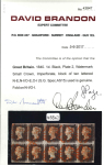 Stamp of Great Britain » 1840 1d Black and 1d Red plates 1a to 11 1840 1d black pl.2 NE-OI, a superb used block of ten