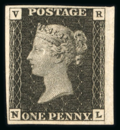 Stamp of Great Britain » 1840 1d Black V. R. Official 1840 1d. black VR Official, NL, imprimatur "After Hardening"