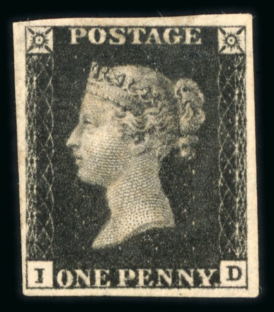 Stamp of Great Britain » 1840 1d Black and 1d Red plates 1a to 11 1840 1d black pl.5 ID, mint with large part original gum