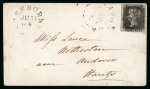 Stamp of Great Britain » 1840 1d Black and 1d Red plates 1a to 11 1841 (Jun 21) envelope from Sherborne (Dorset) to Andover bearing 1840 1d black pl.11 DE