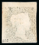 Stamp of Great Britain » 1840 1d Black and 1d Red plates 1a to 11 1840 1d black pl.2 AL, used, showing an offset "silhouette" of Victoria's head on reverse