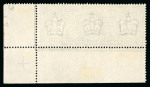 Stamp of Great Britain » King Edward VII » 1911-13 Somerset House Issues 1911 £1 deep green mint n.h. example from the lower right corner of the sheet