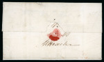 Stamp of Great Britain » 1840 1d Black and 1d Red plates 1a to 11 1840 (Nov 25) entire from Uttoxeter to Lichfield, bearing an 1840 1d black pl.1b