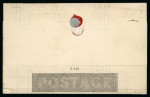 Stamp of Great Britain » 1840 Mulreadys & Caricatures » 1d Lettersheets and Envelopes 1843 (Jun 28) 1d Mulready advertising letter sheet with London number "7" in black Maltese cross