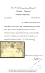 Stamp of Great Britain » 1840 Mulreadys & Caricatures » 1d Lettersheets and Envelopes 1843 (Jun 28) 1d Mulready advertising letter sheet with London number "7" in black Maltese cross