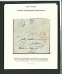 Stamp of Great Britain » Postal History » Pre-Adhesive & Stampless 1840 stampless letter sent to Wohlen, Switzerland with ‘’1/2’’ in manuscript and ‘’Paid 6 MY 1840’’ circular strike in red on front,