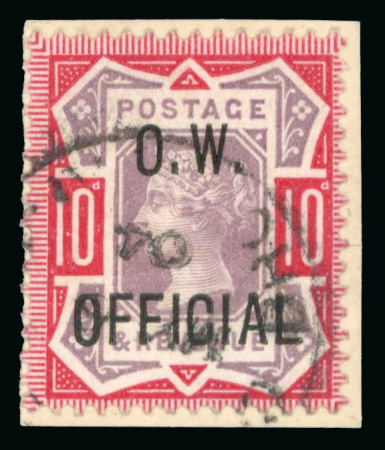 Stamp of Great Britain » Officials Office of Works: 1896-1902 10d. dull purple and carmine,
